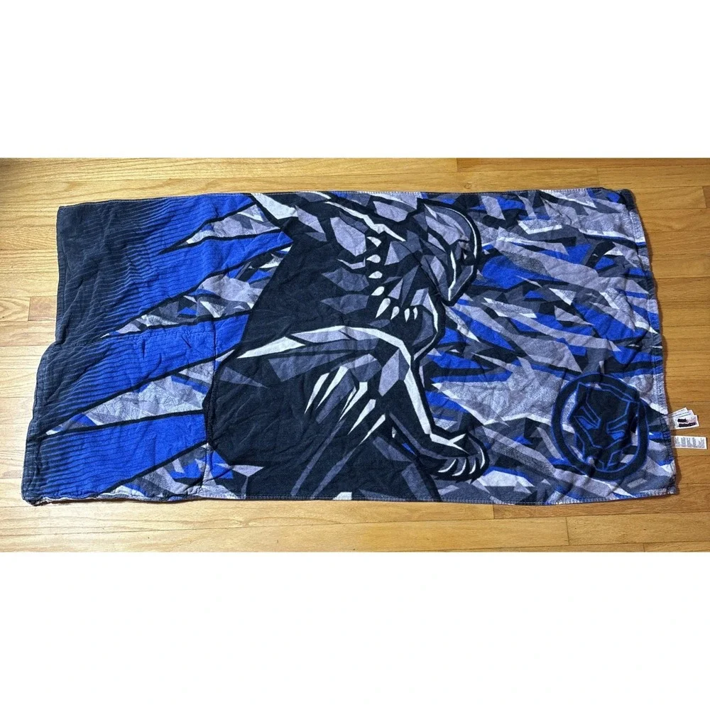 Black Panther Kids Backpack Beach Towel Folds Up Into Easy To Carry Backpack